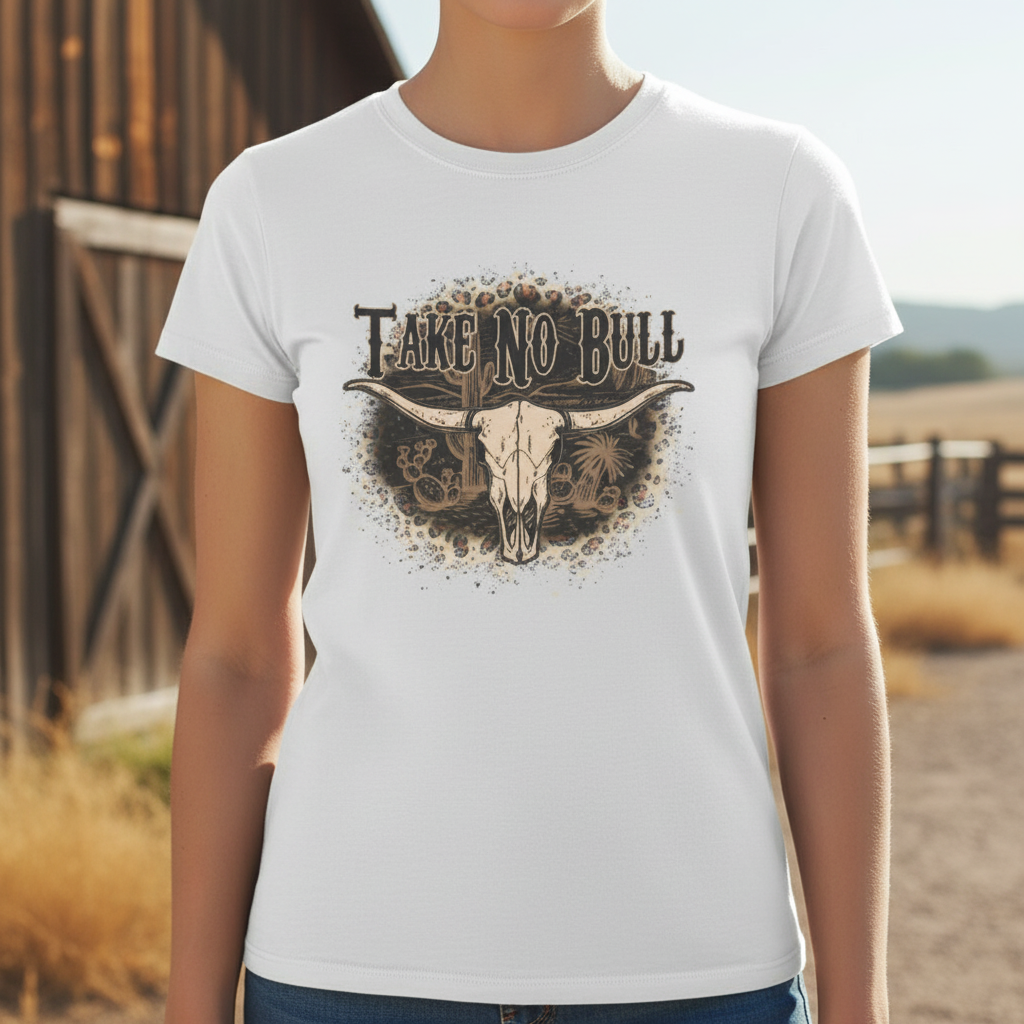 Take No Bull Tee Close-Up