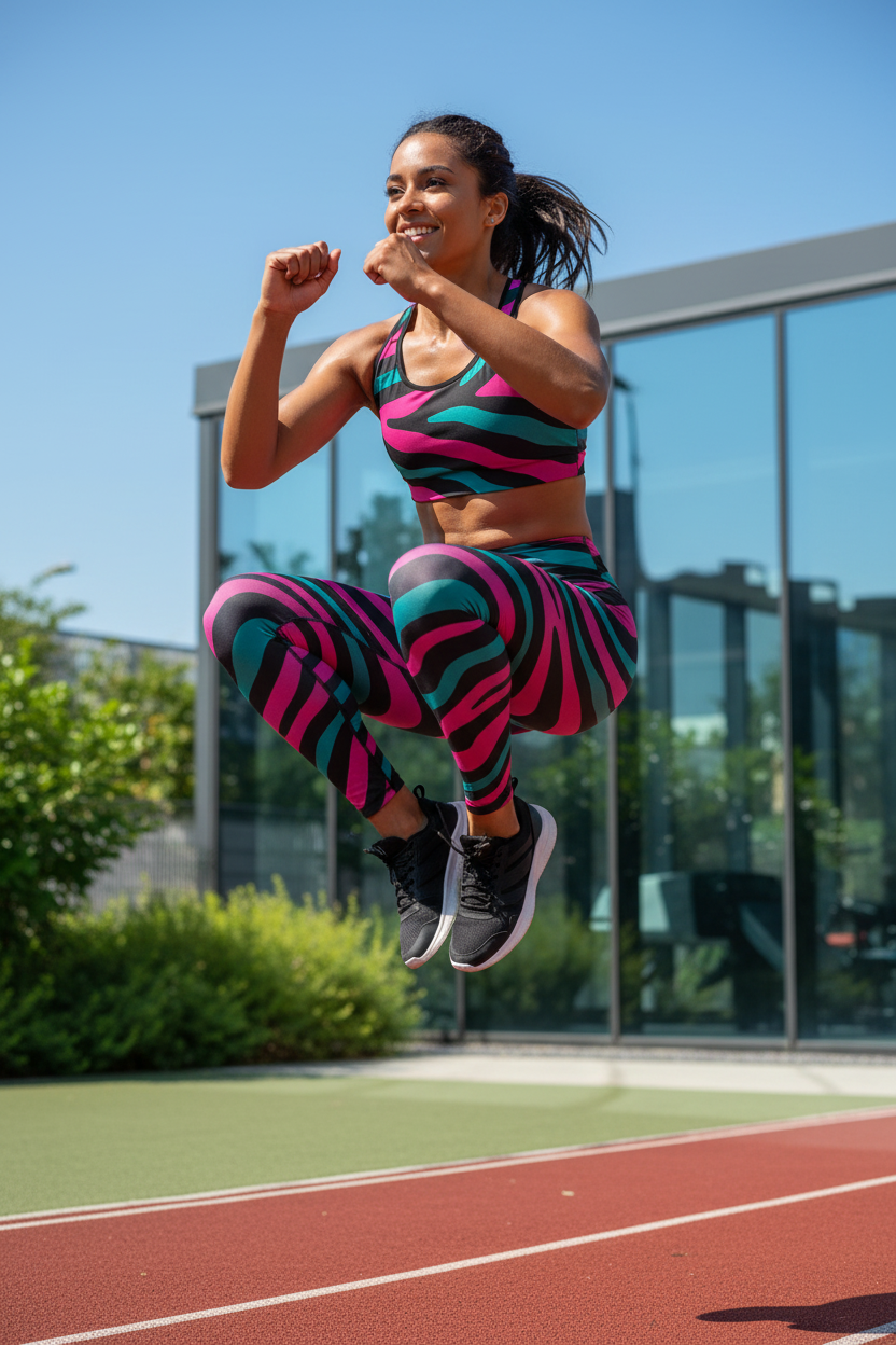 Teal Magenta Sports Bra 4