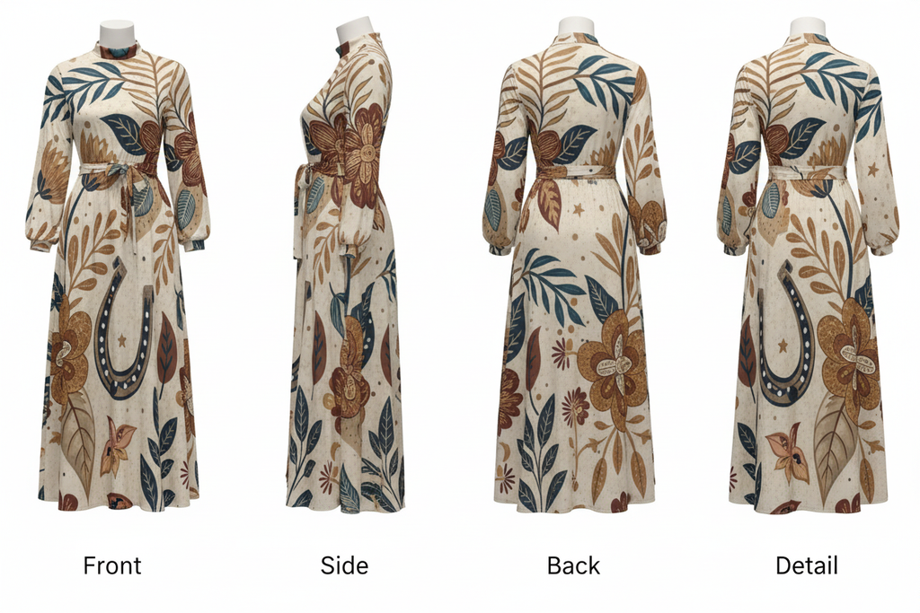 The Cowgirl Sweetheart Dress All Sides