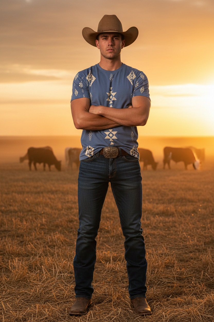 The Desperado Tee — Arms Crossed with Herd