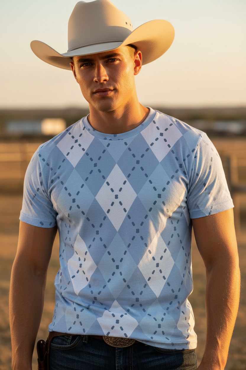 The Gentleman Rancher Tee — Close Up Portrait