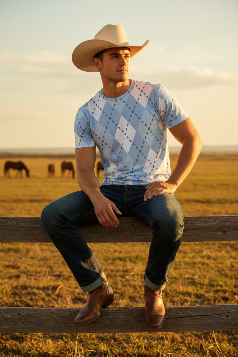 The Gentleman Rancher Tee — Fence Sit