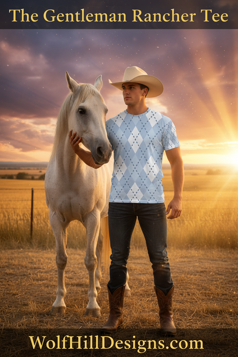 The Gentleman Rancher Tee — Ultra Realistic Hyper Ad