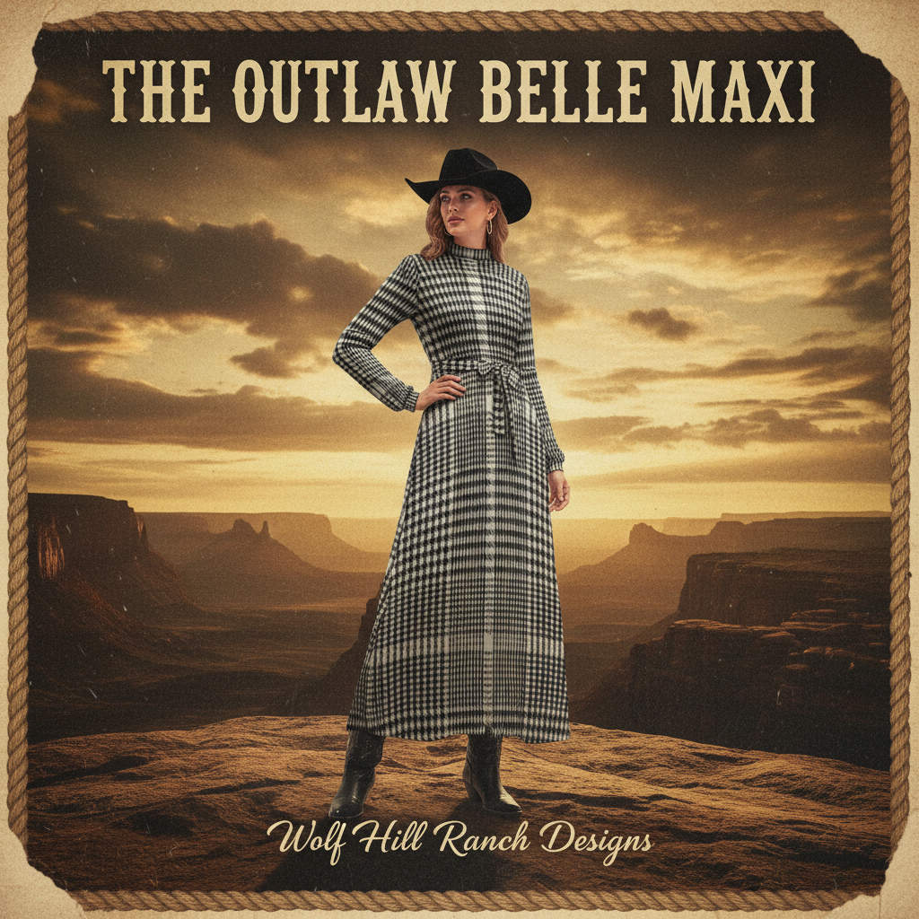 The Outlaw Belle Maxi Social Media Ad No Slit