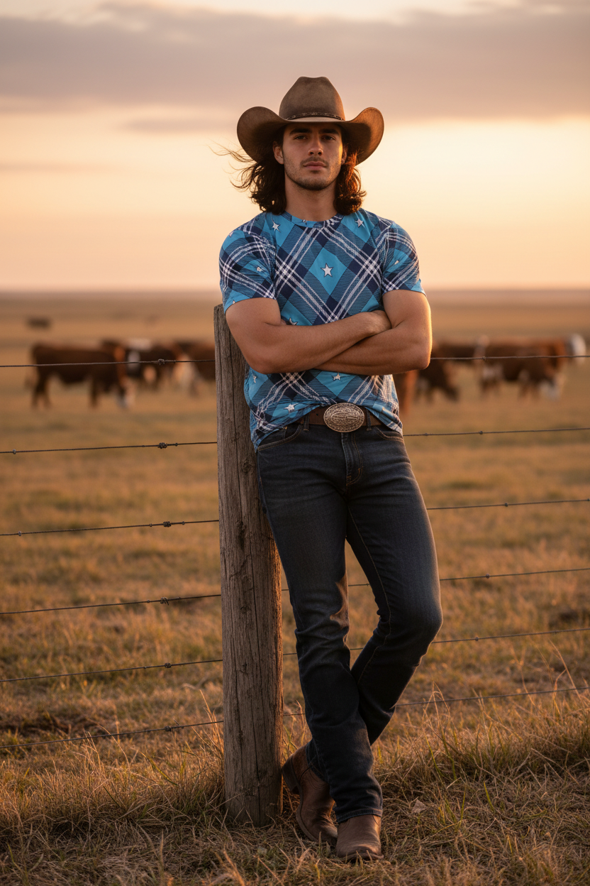 The Ranch Star Tee — Arms Crossed
