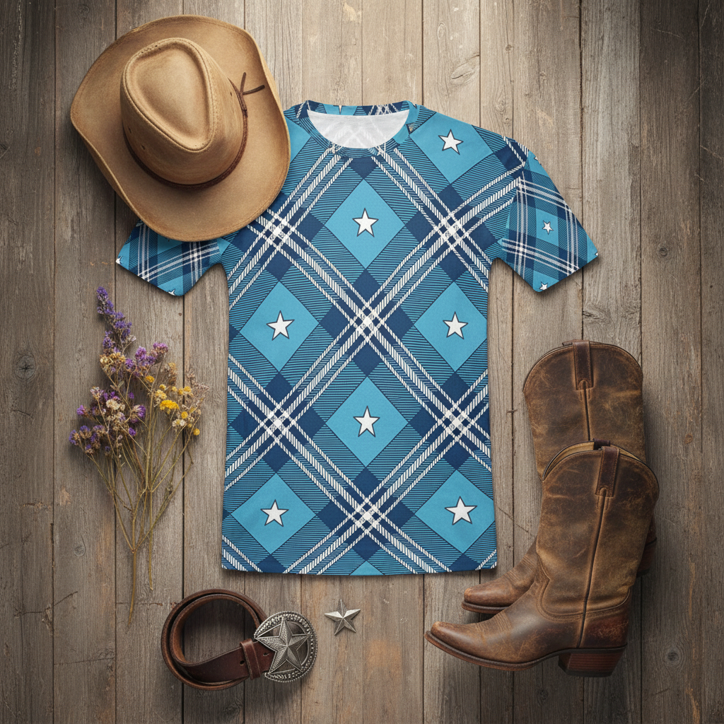 The Ranch Star Tee — Flat Lay