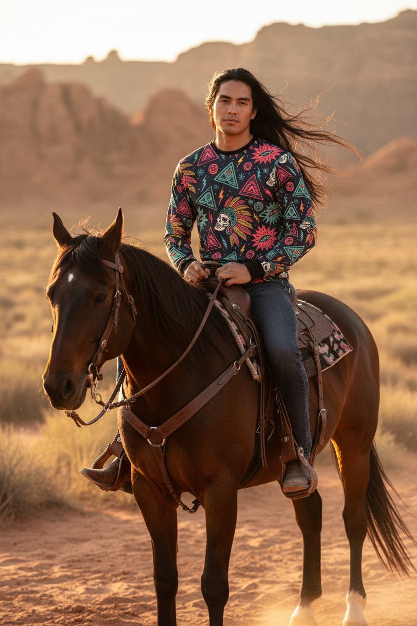 Thunder Chief – On Horseback
