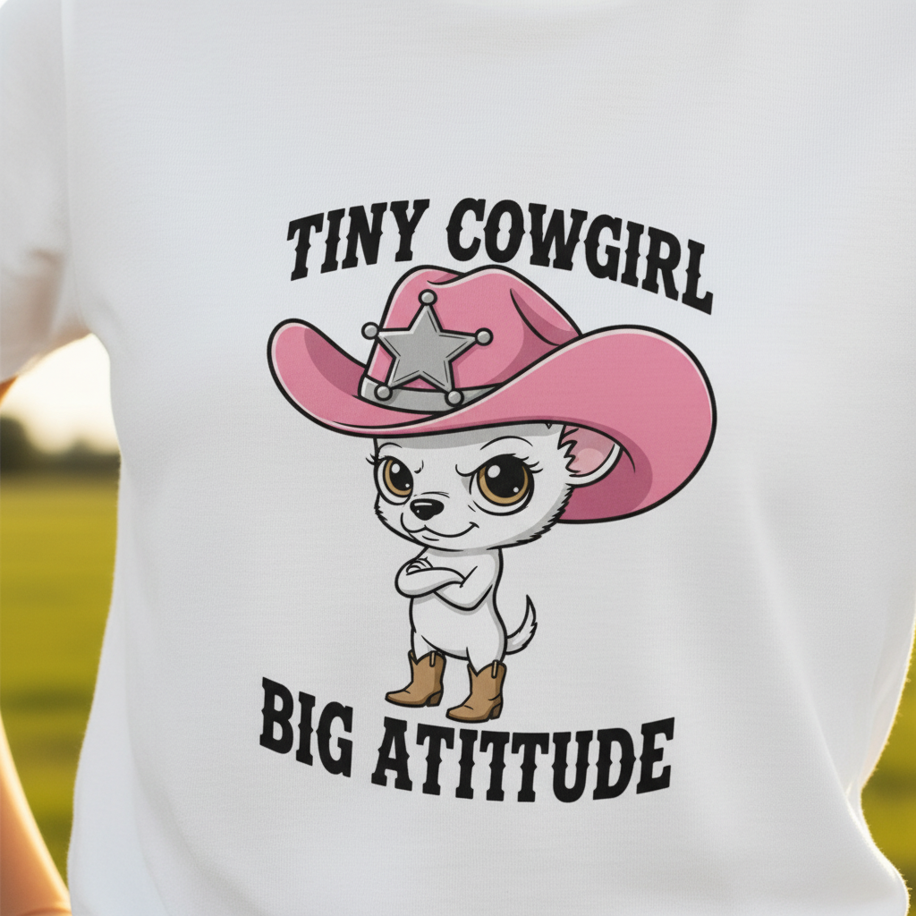 Tiny Cowgirl Big Attitude - Close Up Redo