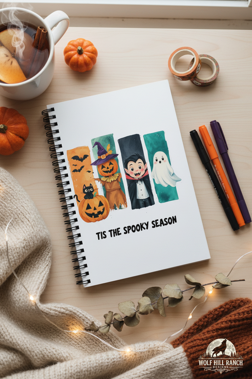 Tis The Season Notebook - Flat Lay Aesthetic