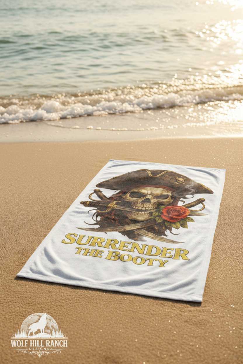 Towel on Beach Sand