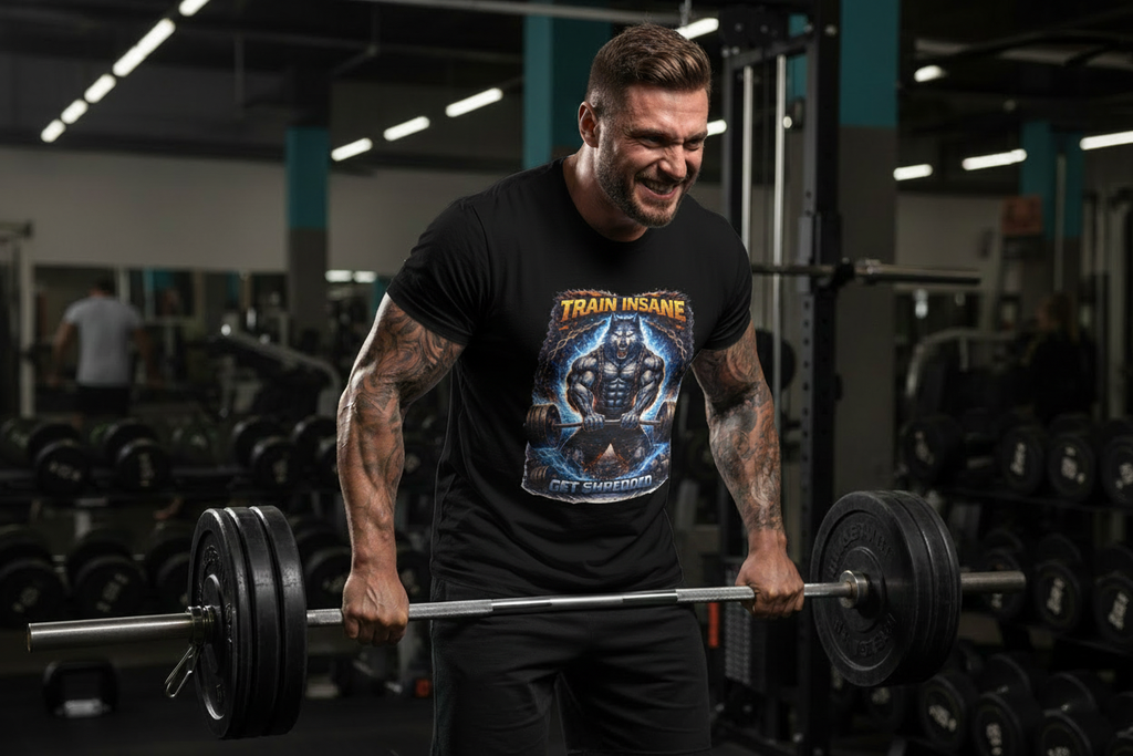Train Insane Get Shredded - Gym Ad 2