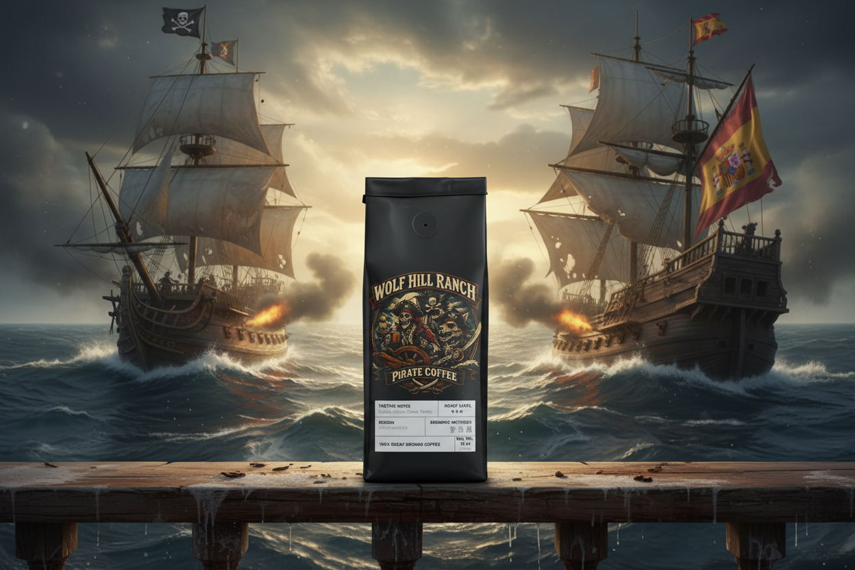 Trapper Peak Decaf Coffee - Pirate vs Spanish Galleon Battle