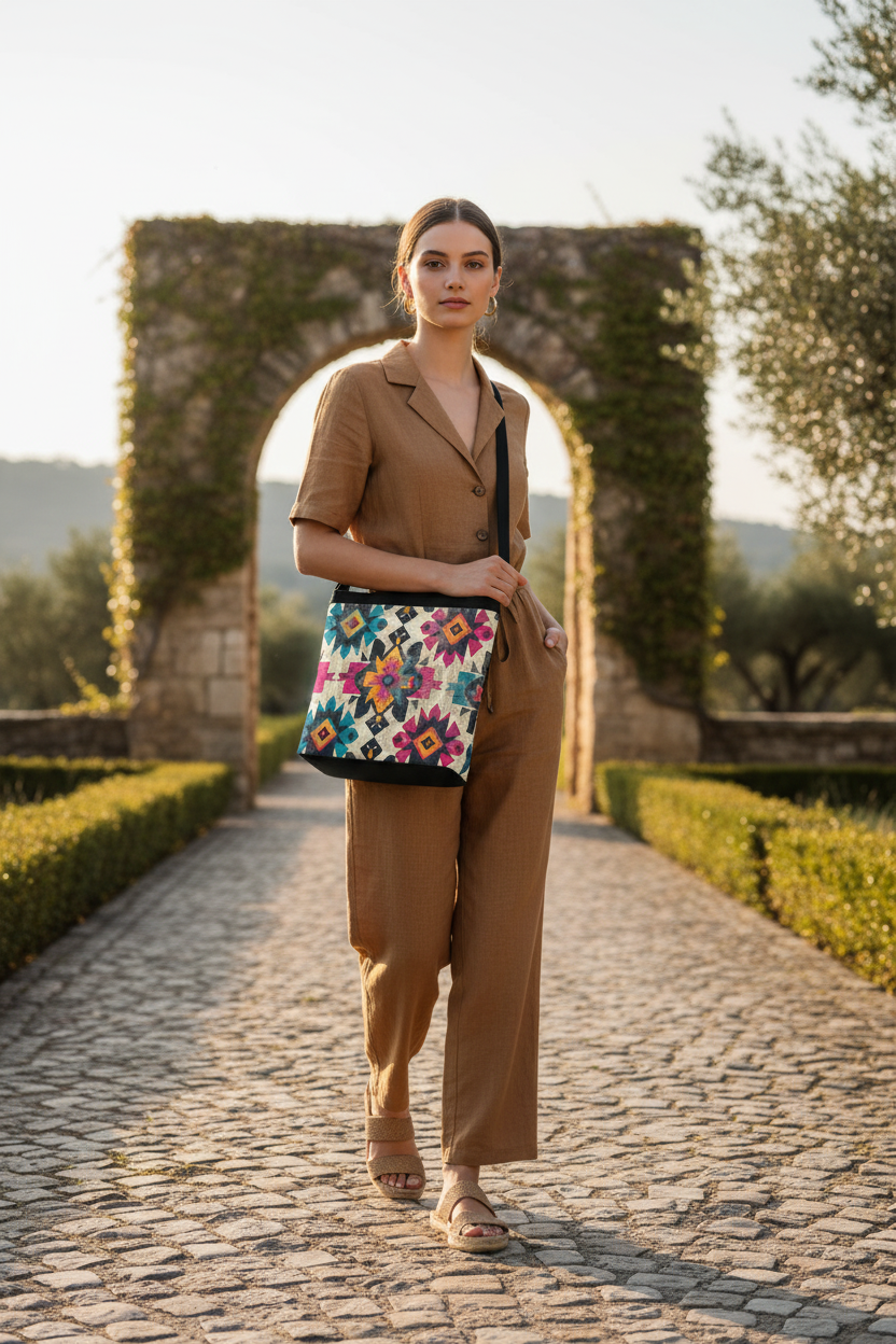 Tribal Burst Shoulder Bag - Outdoor Editorial