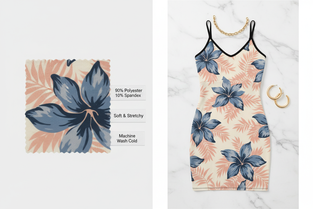 Tropical Nights — Fabric Detail Chart Display