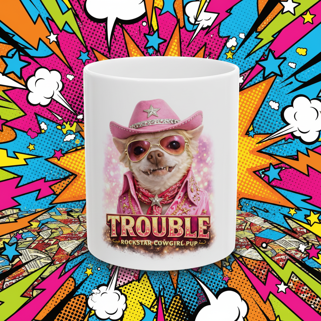 Trouble Mug Pop Art