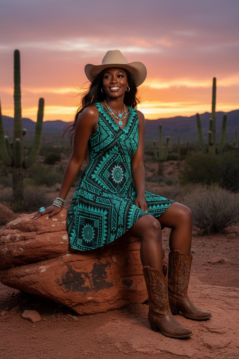 Turquoise Aztec – Boulder Sunset