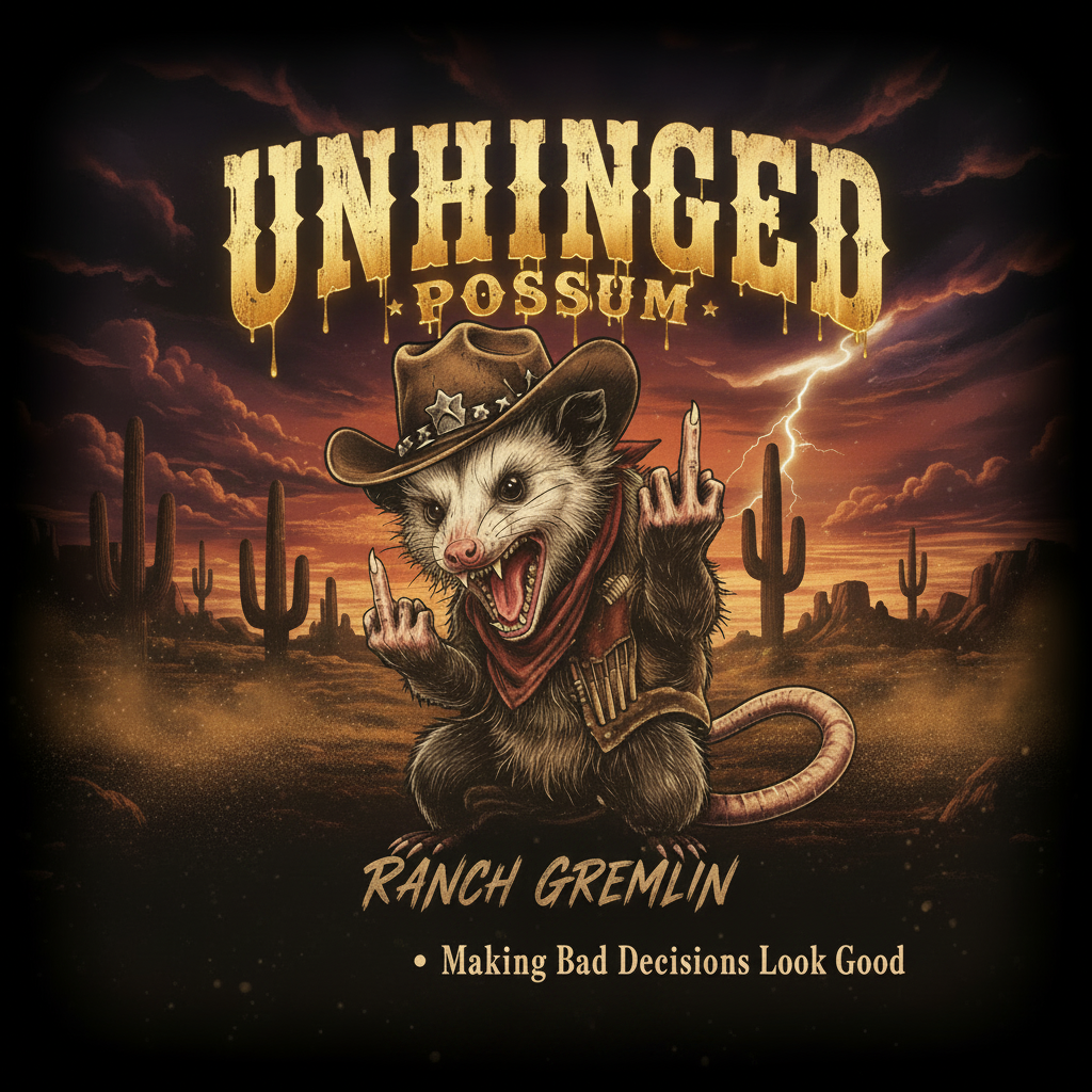 Unhinged Possum - Clean Ad No URL