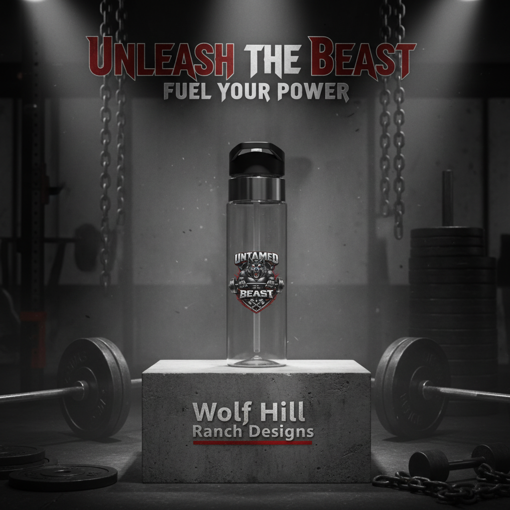 Untamed Beast Sport Bottle Badass Display
