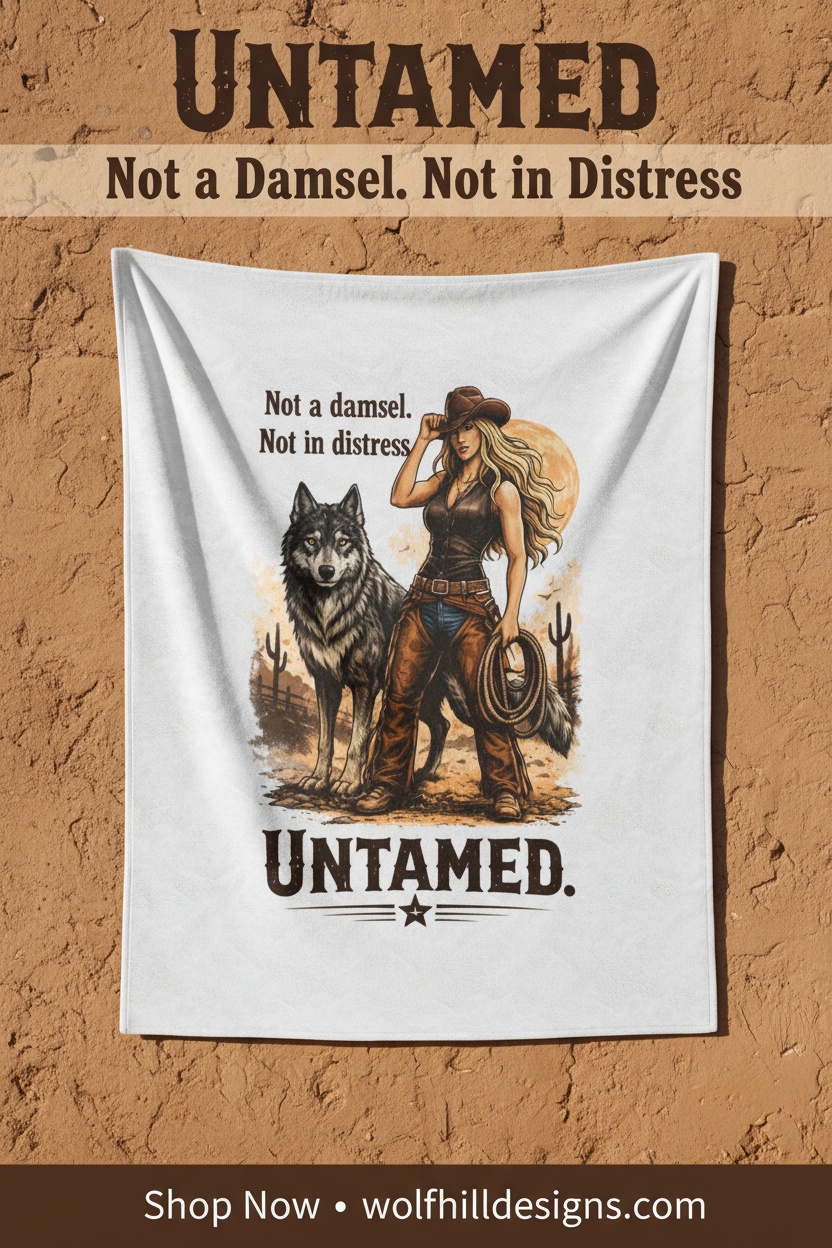 Untamed Blanket — Hanging Display Ad
