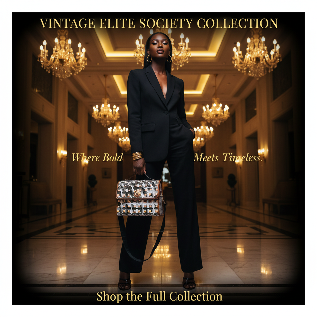 Vintage Elite Society Collection - Luxury Model Ad Redo