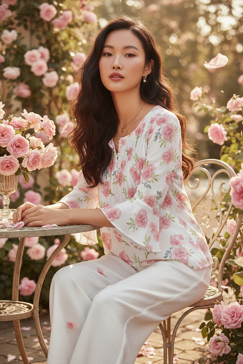 Vintage Rose Blouse - Rose Terrace
