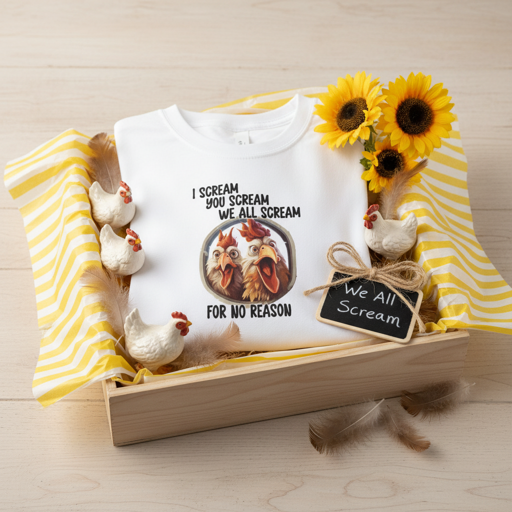 We All Scream Chicken Tee - Gift Box