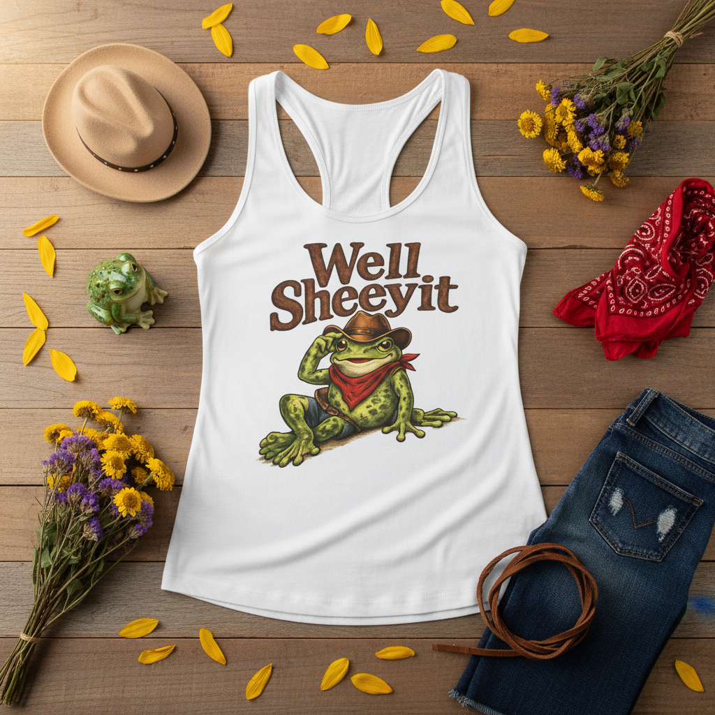 Well Sheeyit Tank - Flat Lay