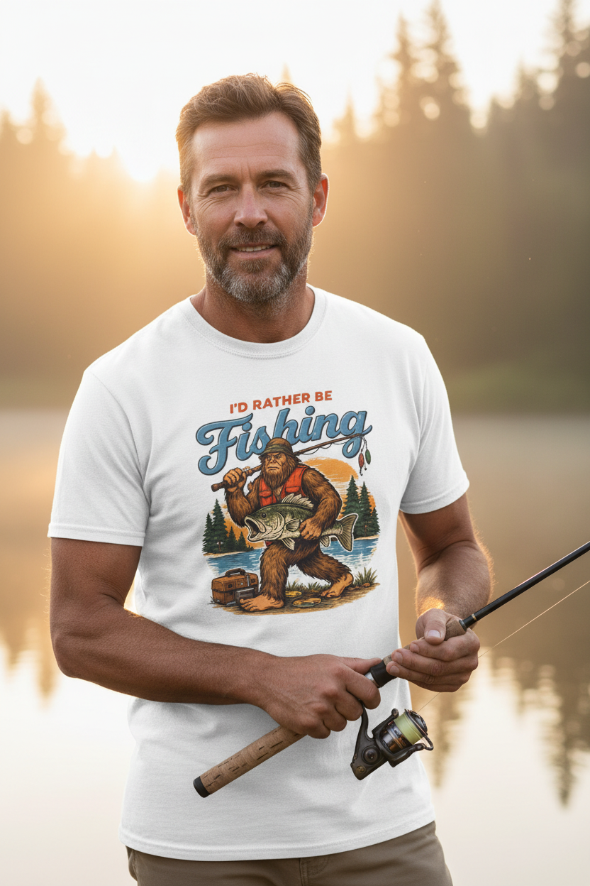 White Fishing Mockup