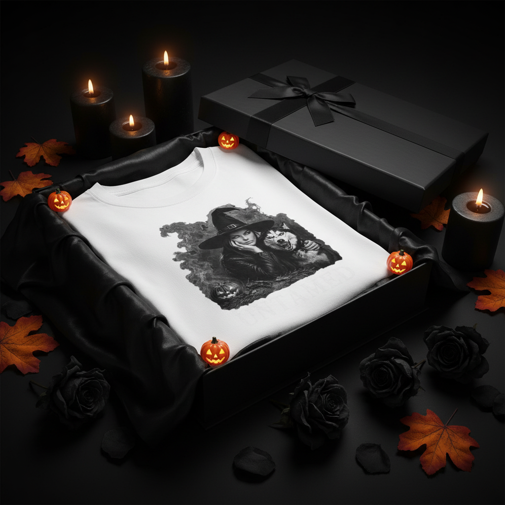 White Tee Halloween Gift Box