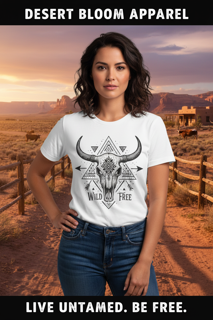 Wild & Free Tee - Spanish Girl Poster