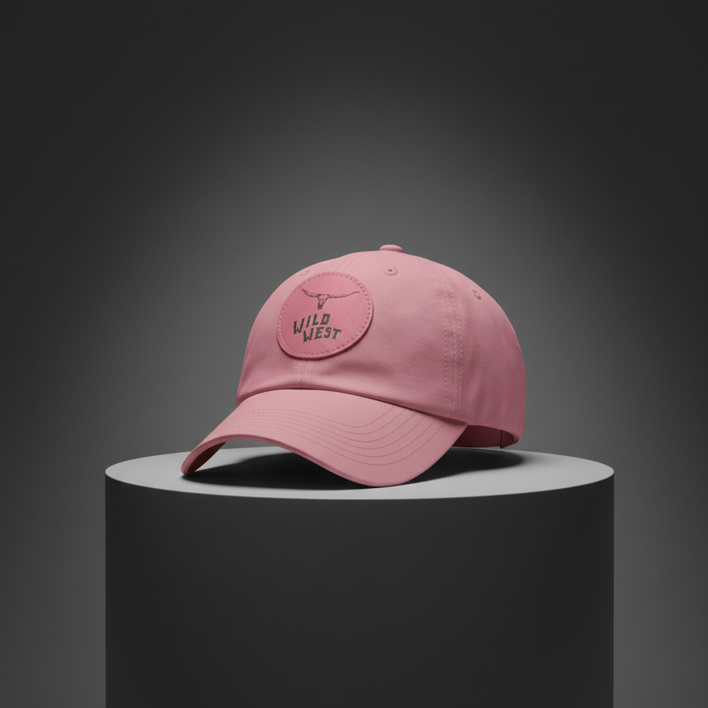 Wild West Dad Hat Studio Mockup - Clean