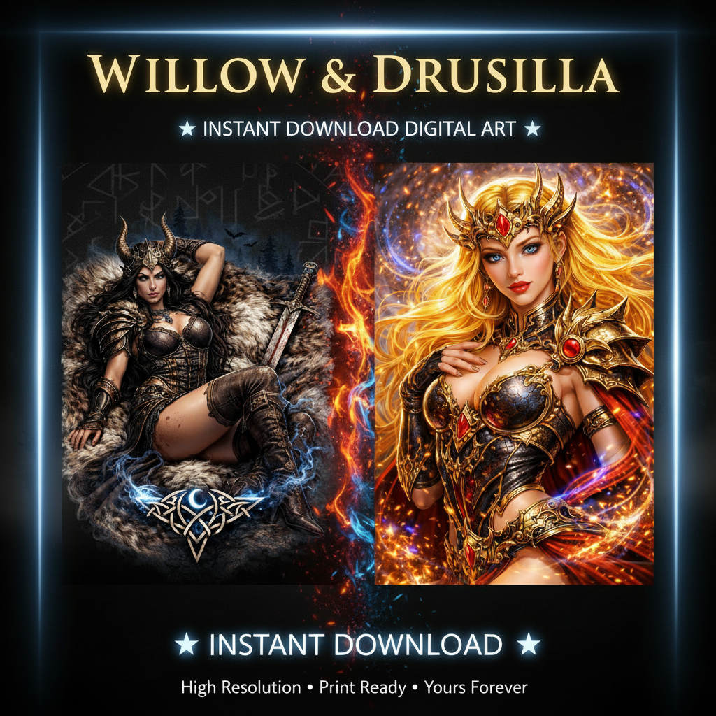 Willow & Drusilla — Digital Art Social Ad