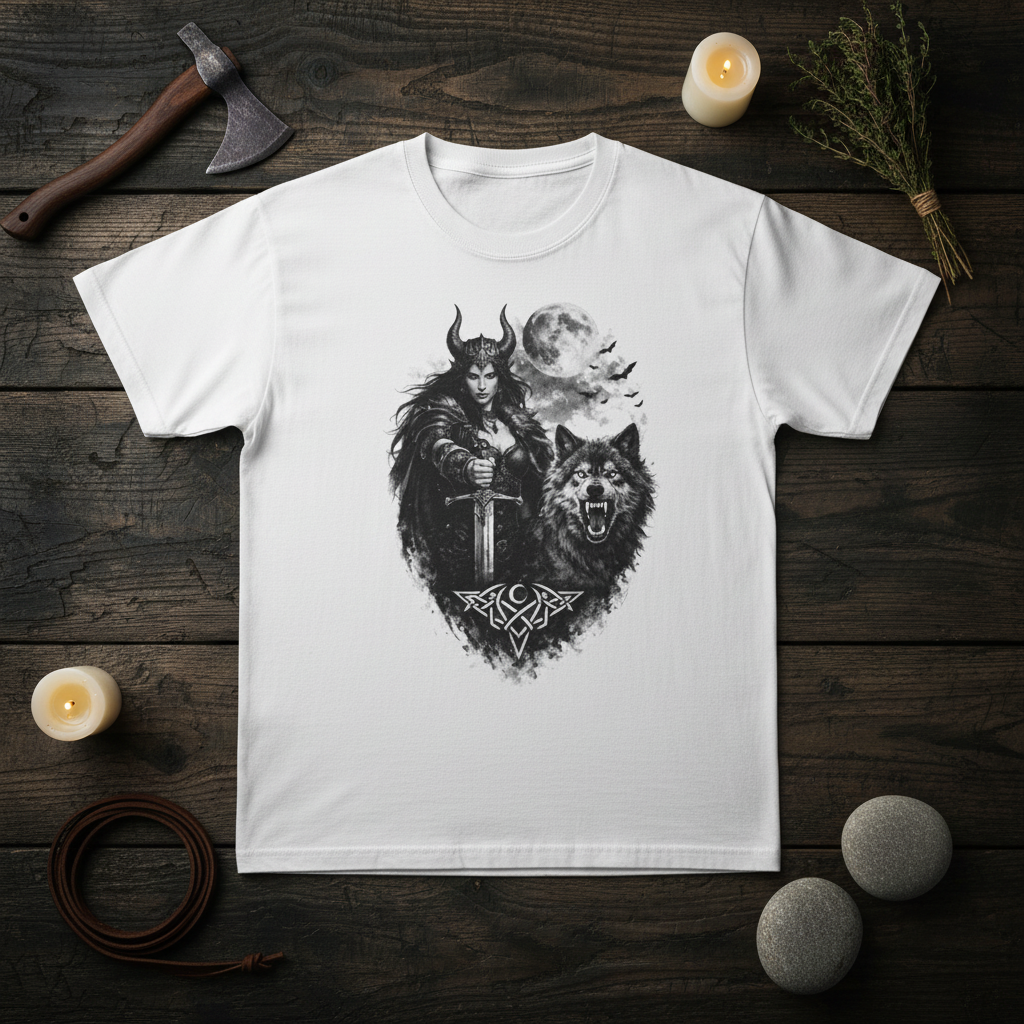 Willow & the Wolf — Shirt Flat Lay Display
