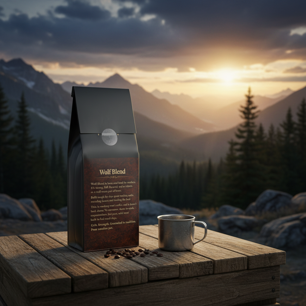 Wolf Blend Mountain Mockup 2