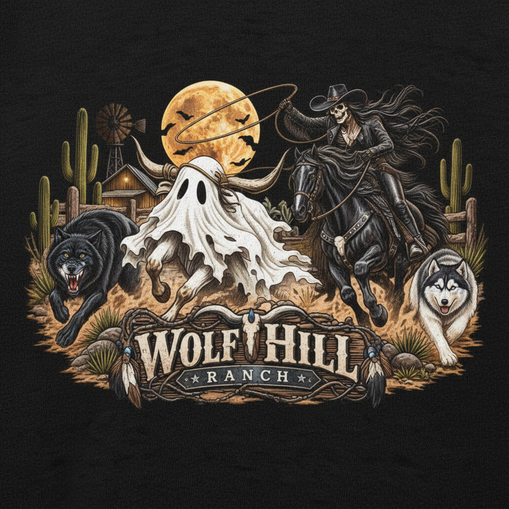 Wolf Hill Ranch Ghost Rider - Graphic Close Up