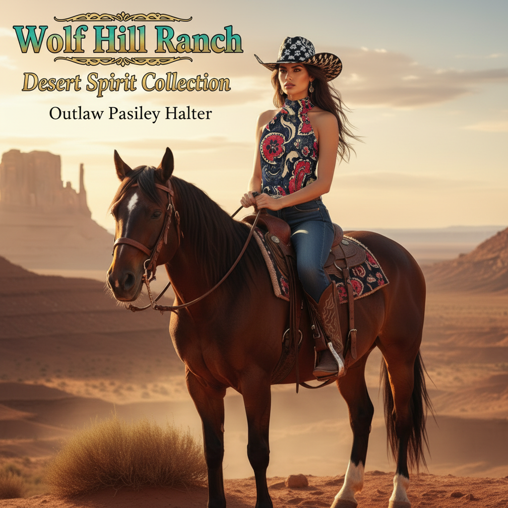 Wolf Hill Ranch – Outlaw Paisley Halter Clean Sales Ad
