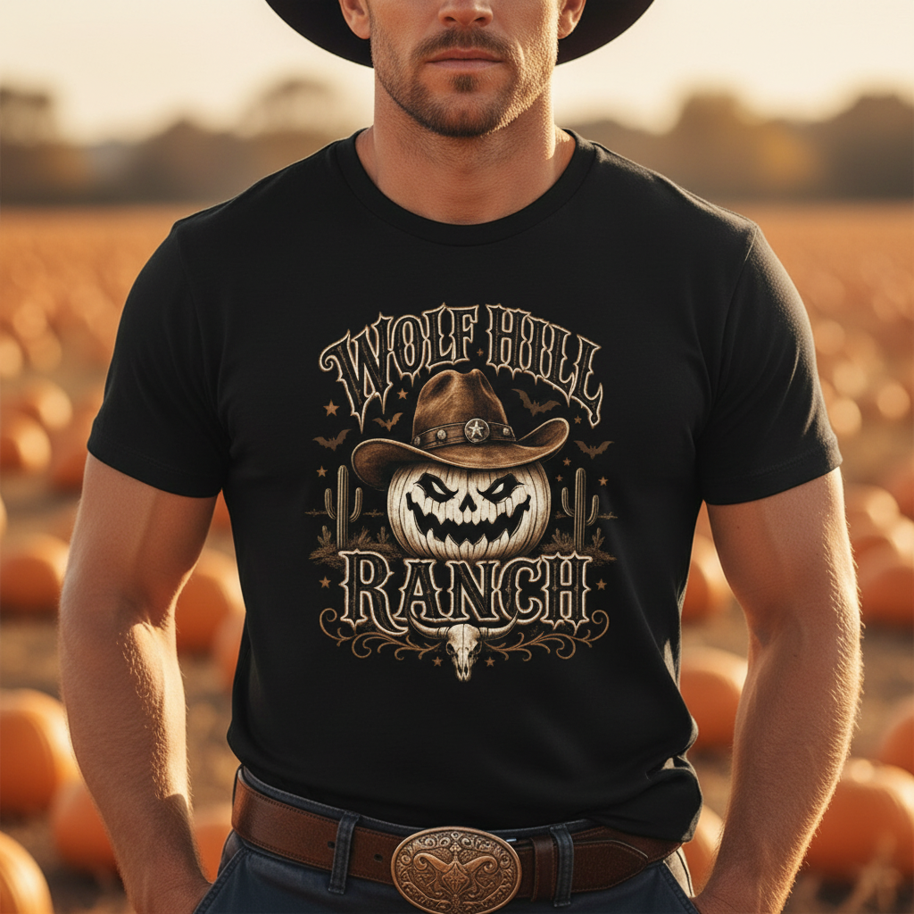 Wolf Hill Ranch Pumpkin Outlaw - Cowboy Black Close Up