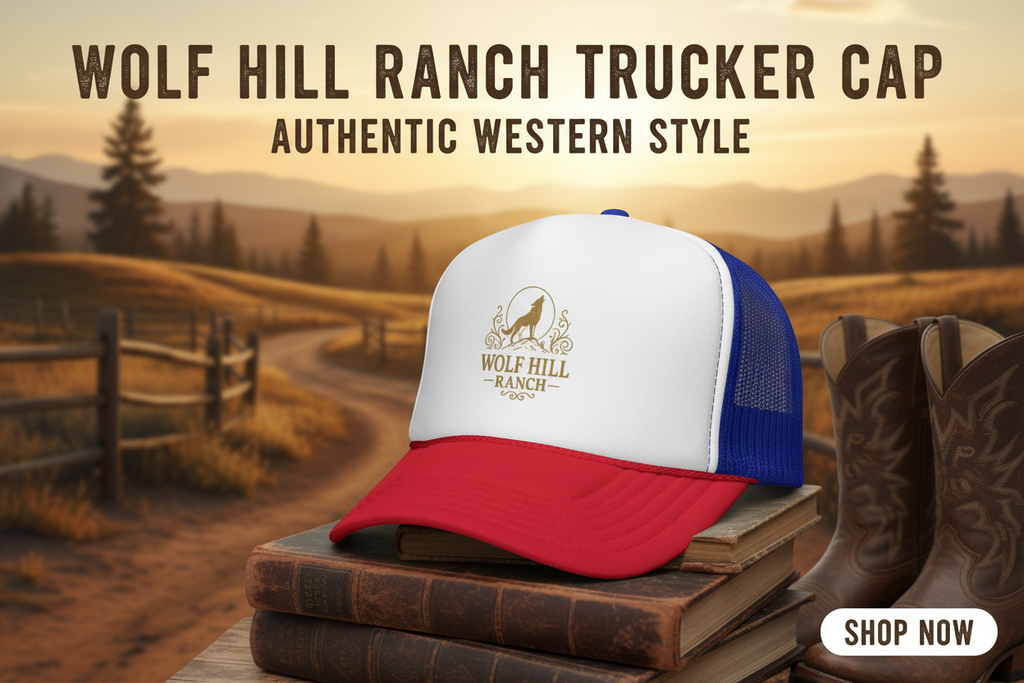Wolf Hill Ranch Trucker Cap Ad Banner