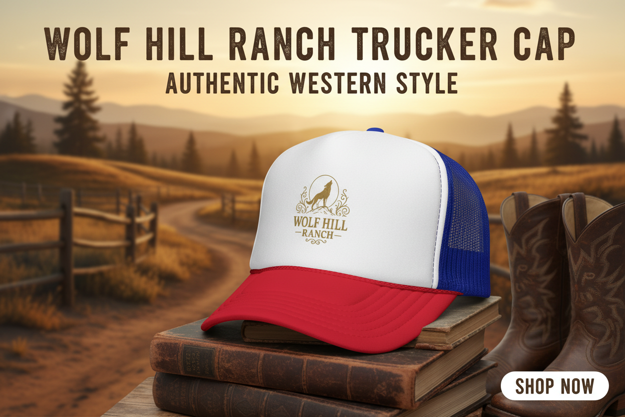 Wolf Hill Ranch Trucker Cap Ad Banner