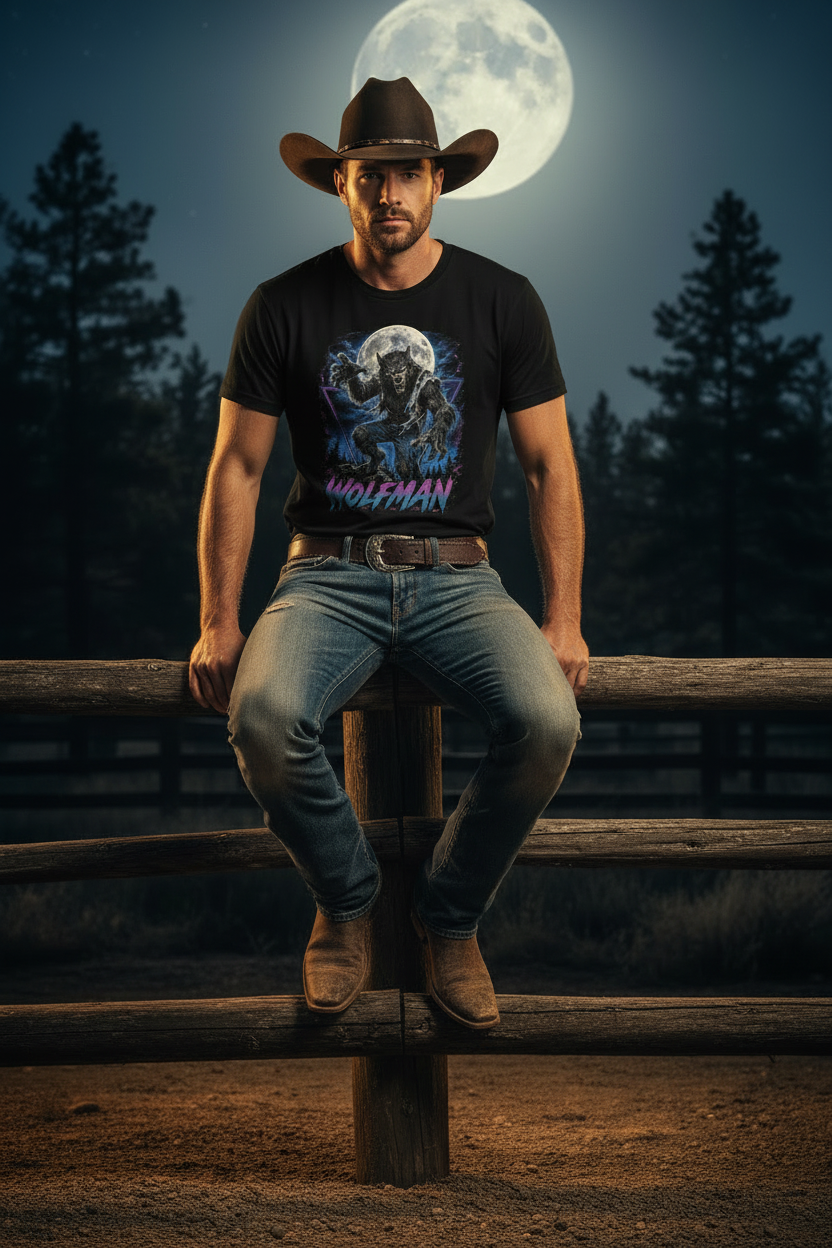 Wolfman Tee - Realistic Cowboy