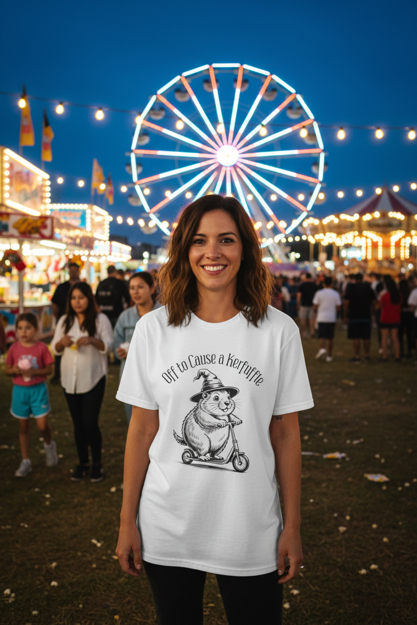 Woman at Fair Mockup