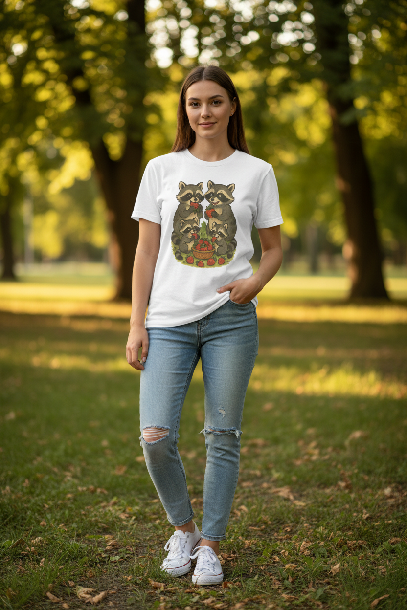 Woman in natural park setting with trees