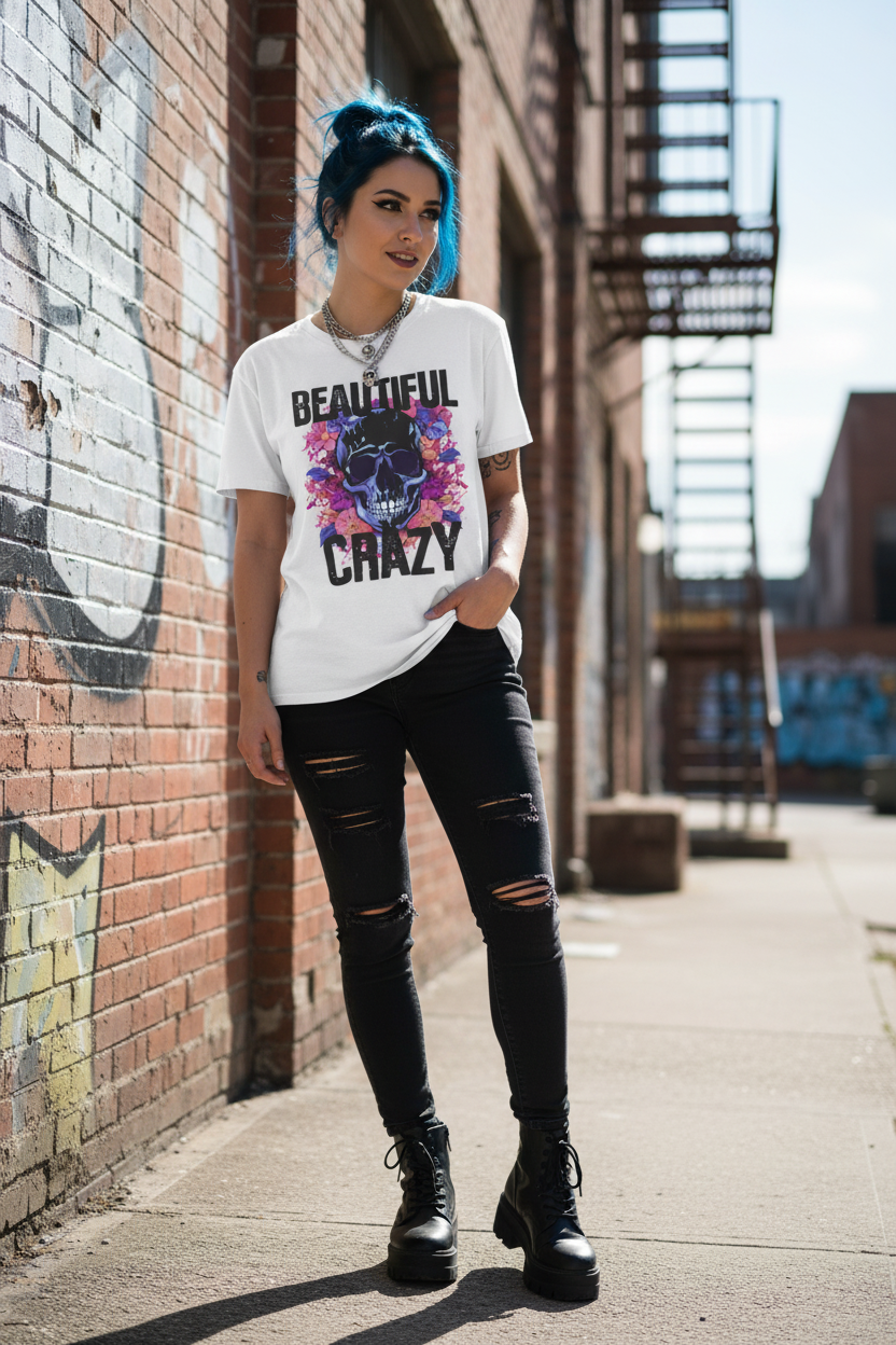 Woman in urban setting