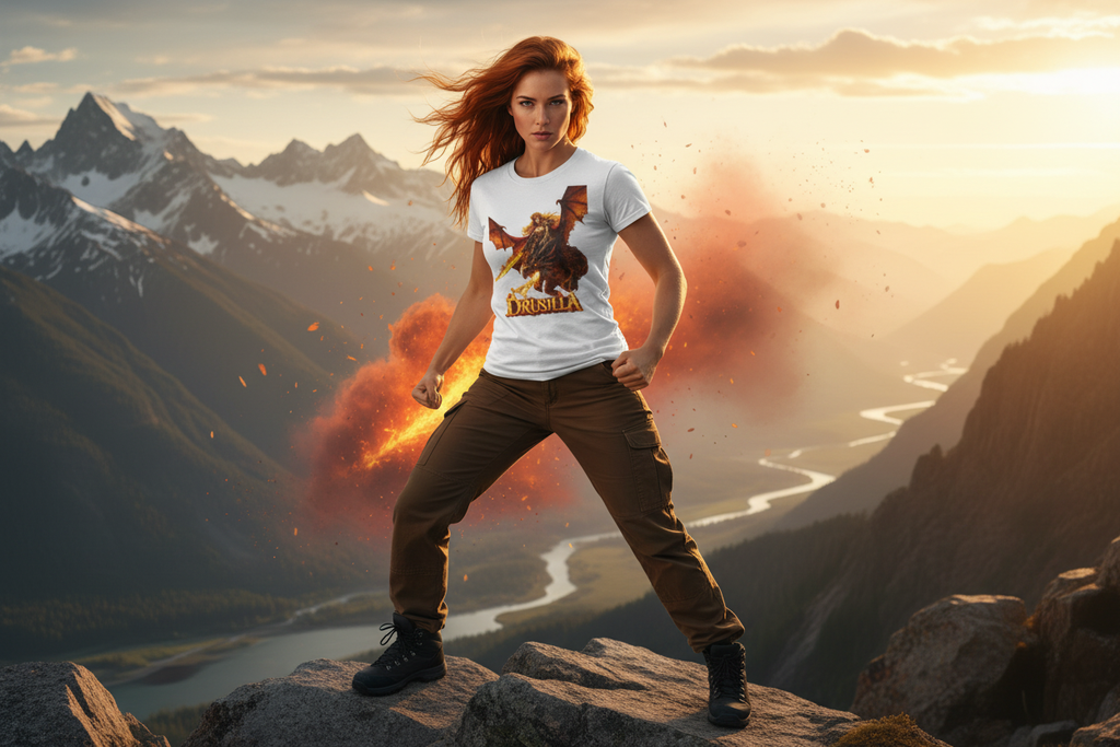 Woman outdoors at golden hour