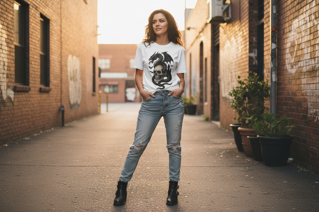 Woman outdoors in casual setting