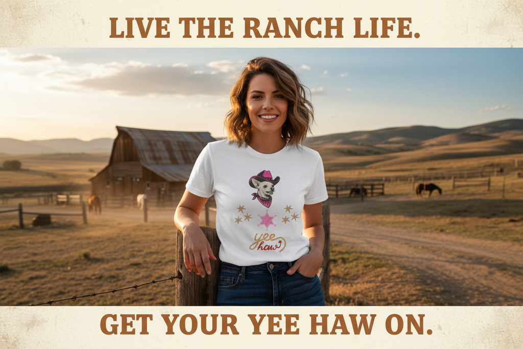 Yee Haw Chihuahua Tee - Lady Banner