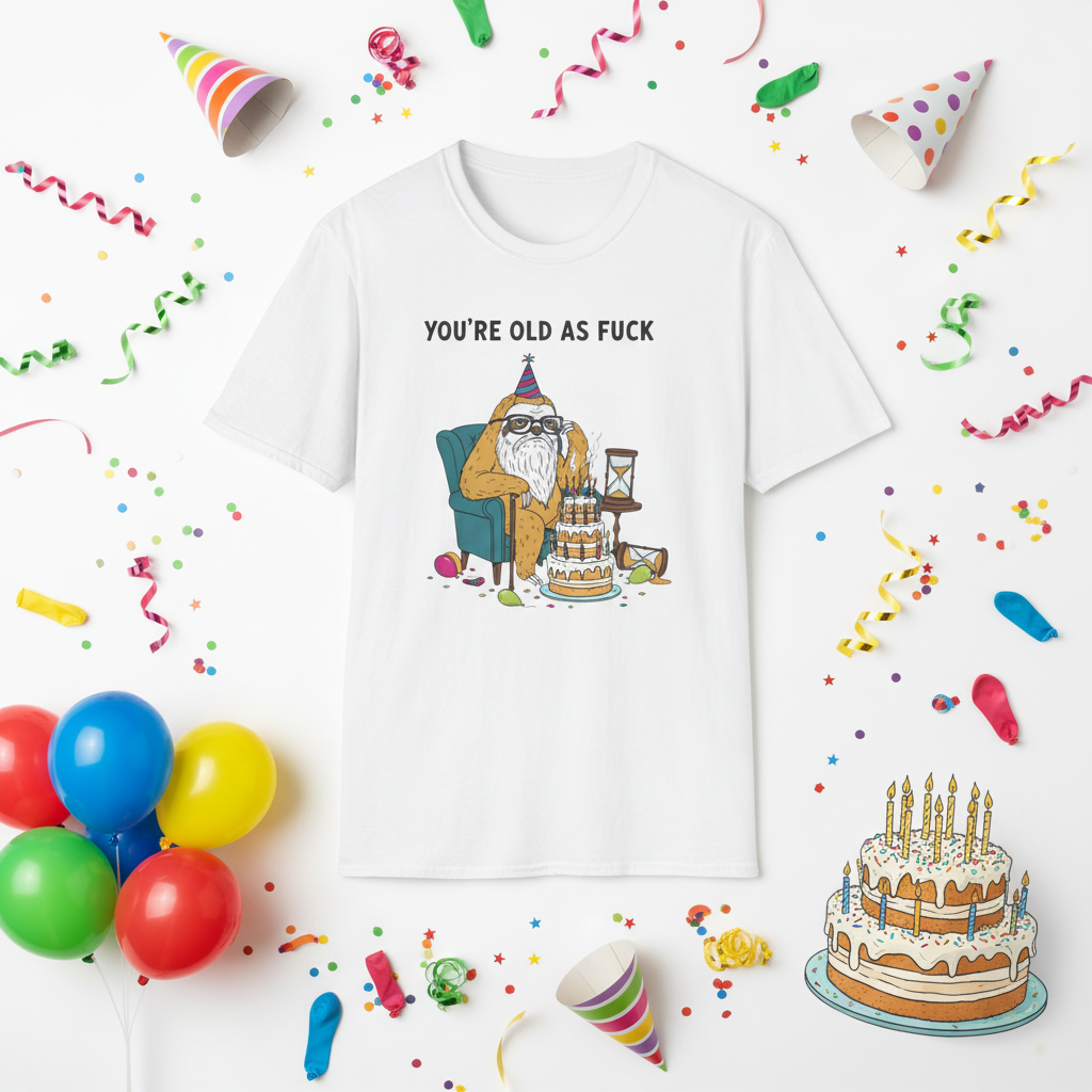 You're Old As Fuck Party Mockup